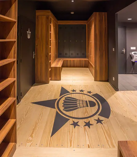 Les vestiaires